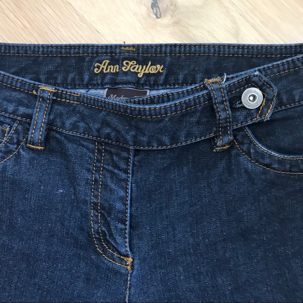ANN TAYLOR PETITE JEAN CAPRIS - Picture 3 of 6